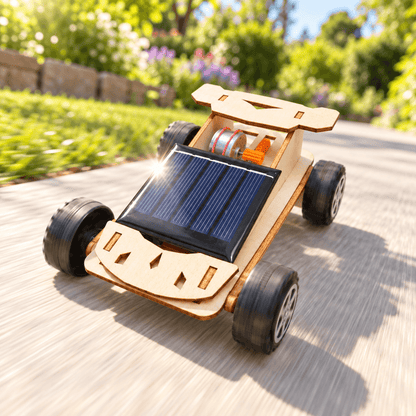 Wooden Solar Car STEM Building Kit