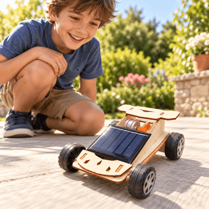 Wooden Solar Car STEM Building Kit