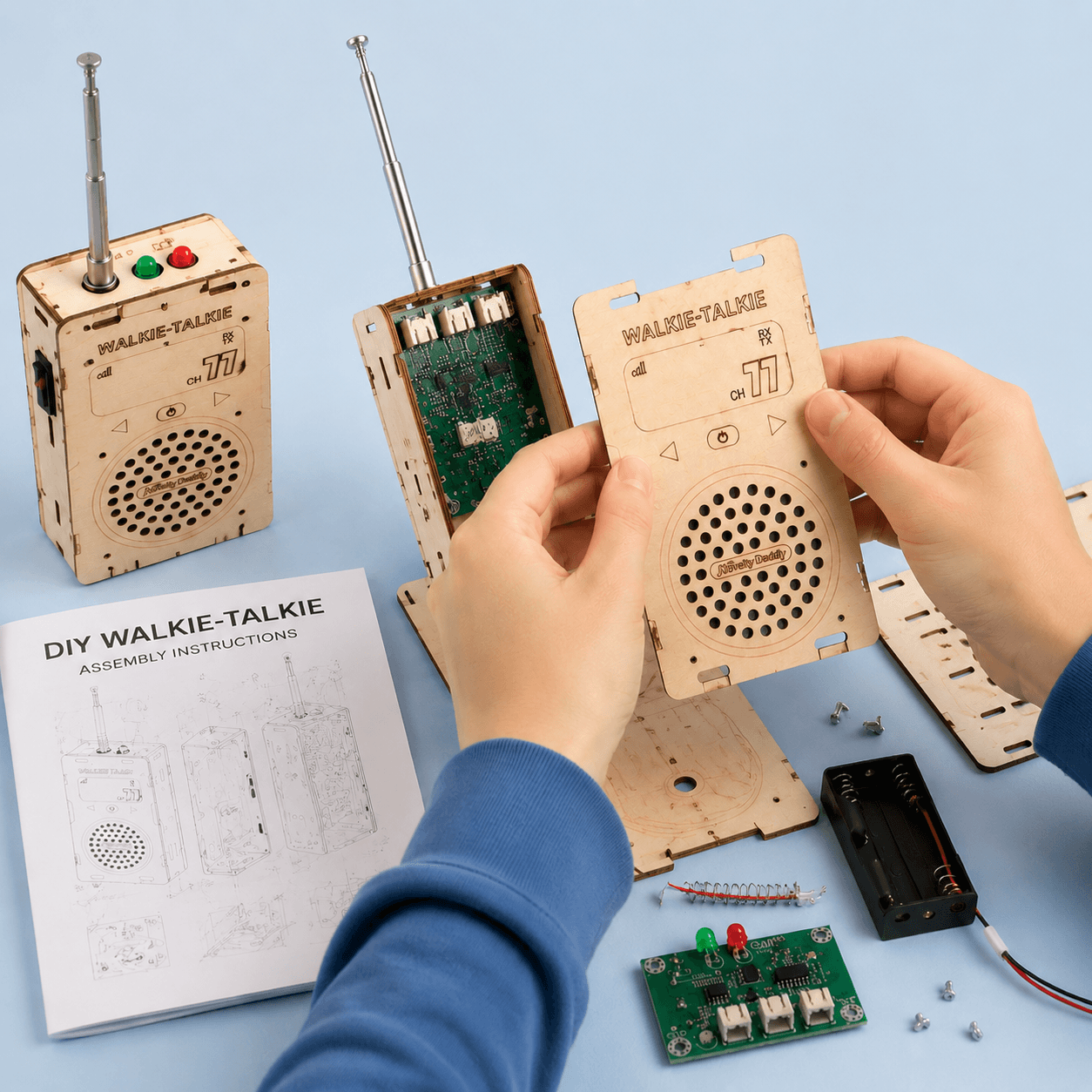 DIY Wooden FM Radio & Walkie-Talkie STEM Bundle