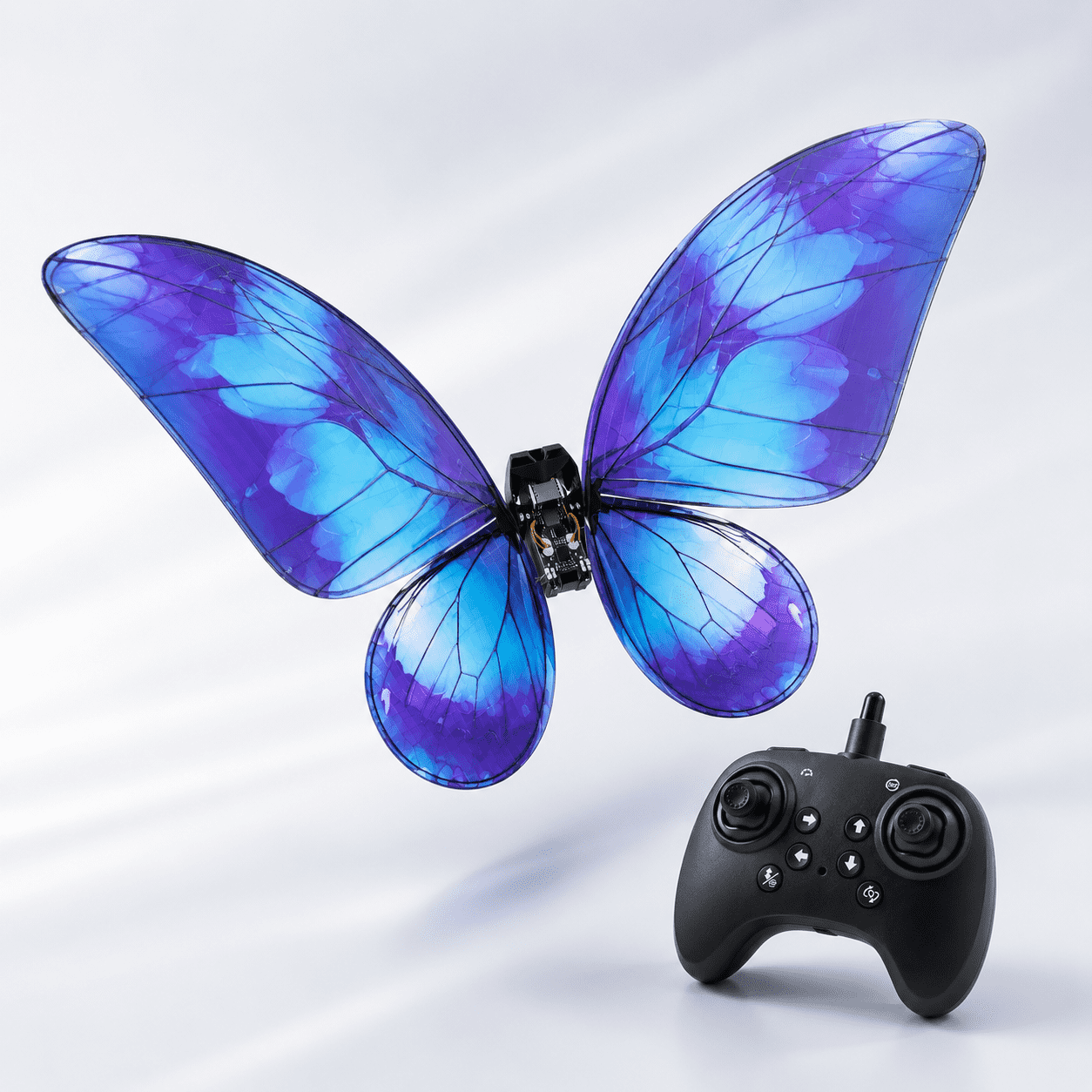Bionic Butterfly RC Drone with LED Lights & Storage Case