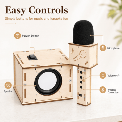 DIY Wooden Bluetooth Speaker & Microphone Kit
