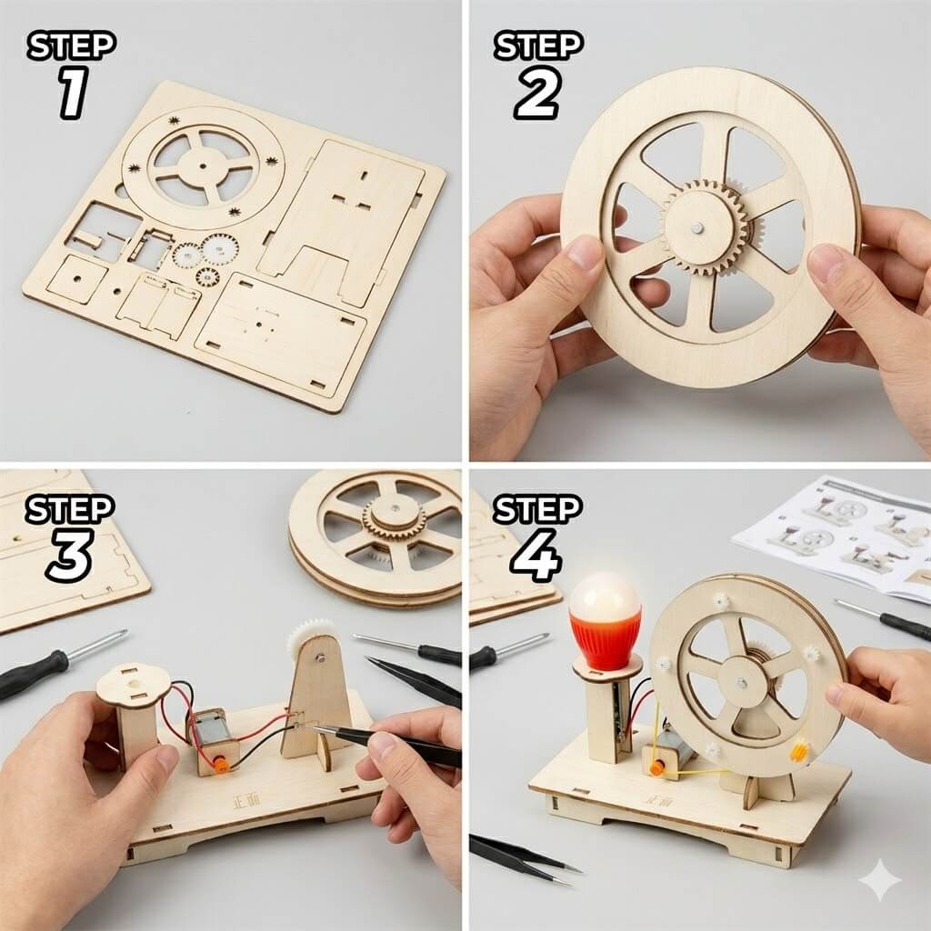 DIY Hand Crank Generator Kit
