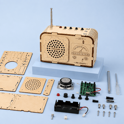 DIY Wooden FM Radio & Walkie-Talkie STEM Bundle