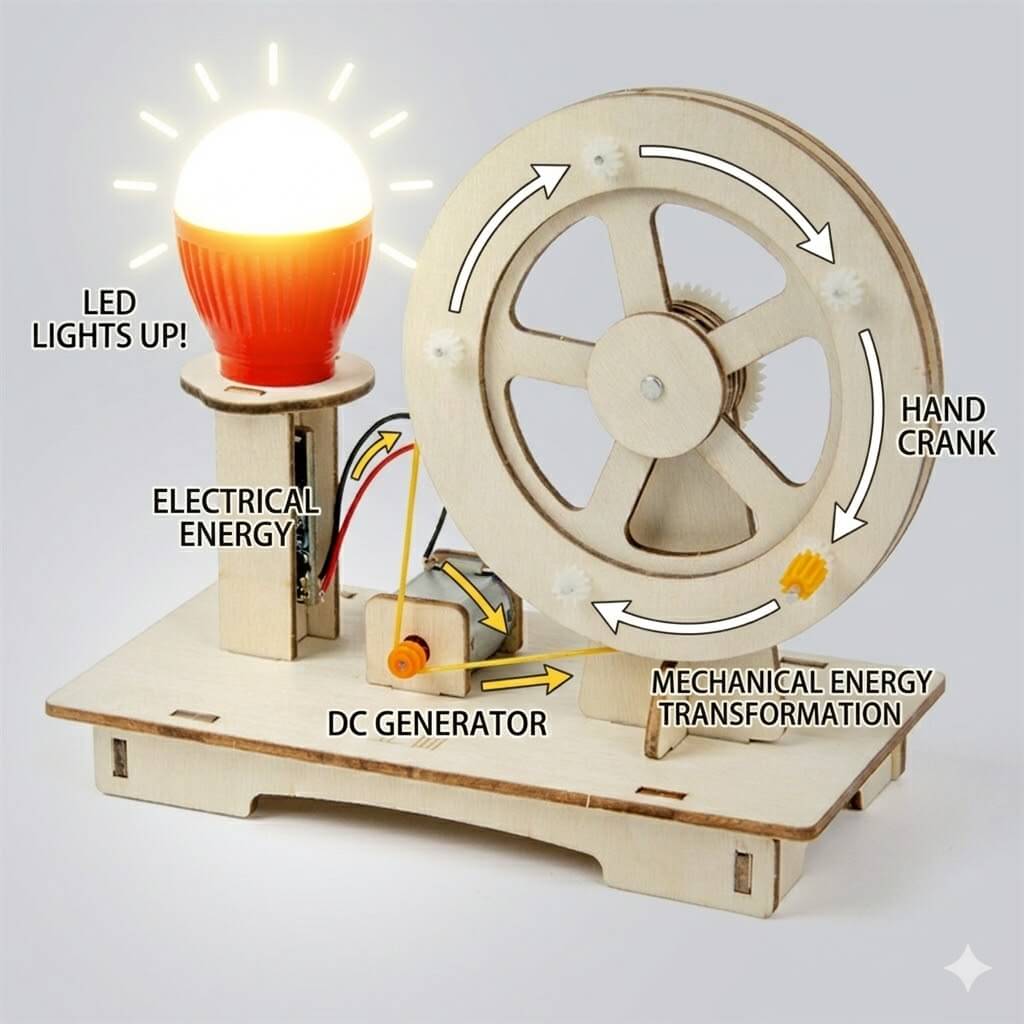 DIY Hand Crank Generator Kit