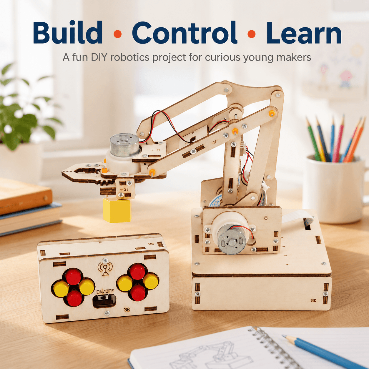 DIY Remote Control Robotic Arm Kit