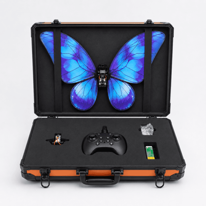 Bionic Butterfly RC Drone with LED Lights & Storage Case