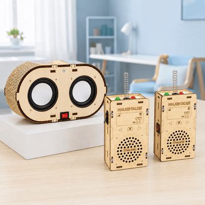 Build Your Own Wooden Walkie Talkie Set