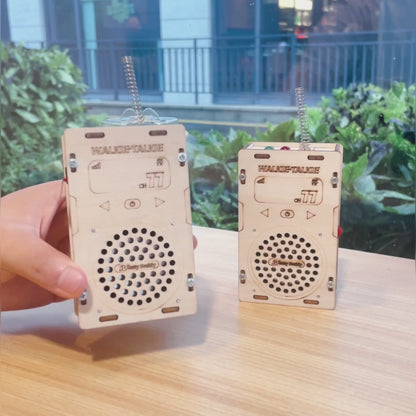 Build Your Own Wooden Walkie Talkie Set