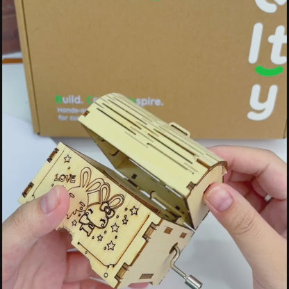 DIY Hand-Crank Wooden Music Box