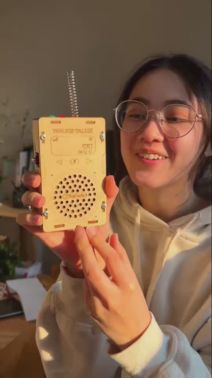 Build Your Own Wooden Walkie Talkie Set