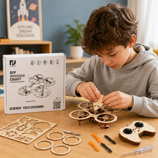 Wooden DIY Flying Drone Kit image 2